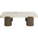 Ardi 59.75 X 38 inch Cream / Brown Coffee Table
